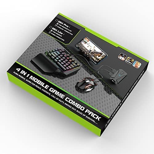 4-in-1 Mobile Gaming Combo Pack, Gaming Accessories Set