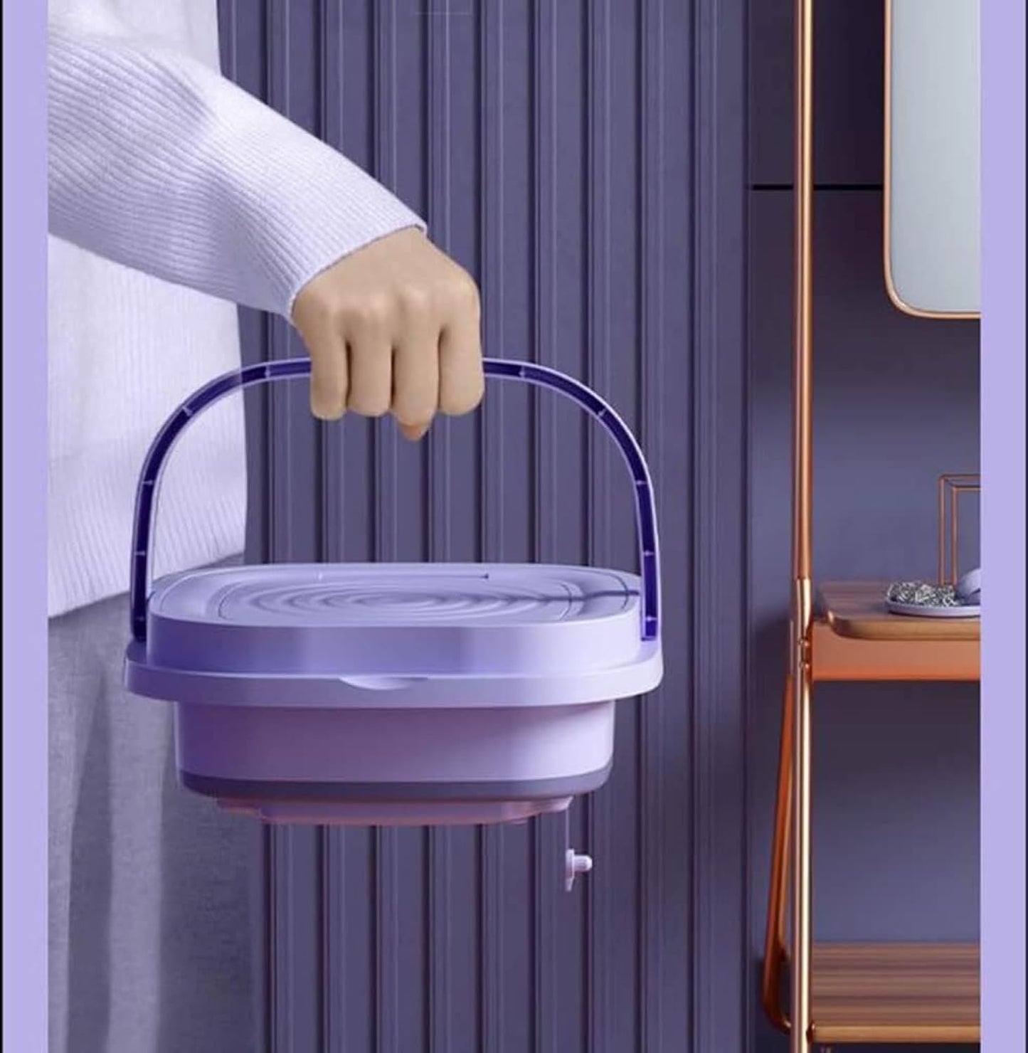 Compact Semi-Automatic 11L Washing Machine with Dryer & Deep Clean for Underwear. Ideal for Clothes Washing. Model P1.