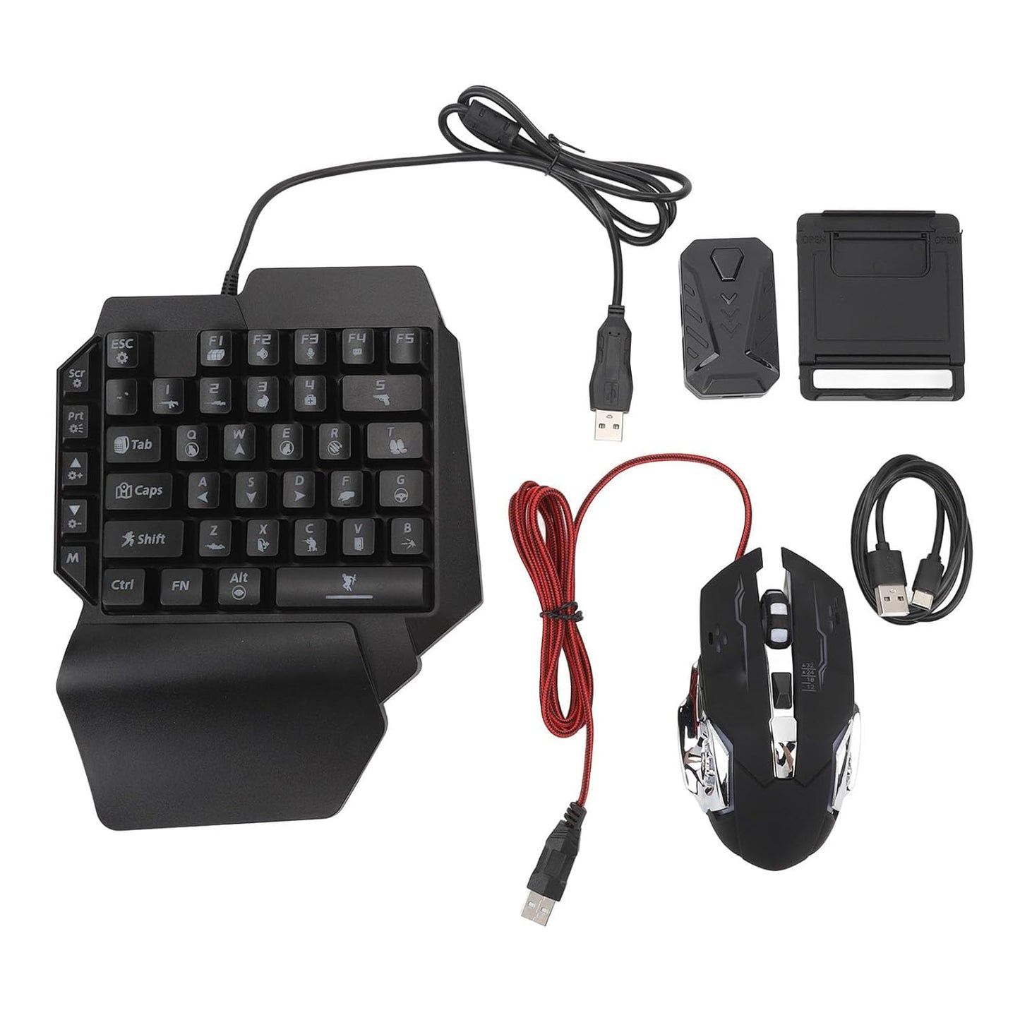 4-in-1 Mobile Gaming Combo Pack, Gaming Accessories Set