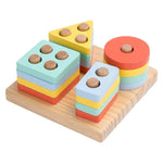 Wooden Geometric Shape Sorter Puzzle - Image 2
