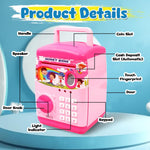 Gullak for Money Bank with Password Coin Bank  (Pink) - Image 3