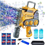 80 Hole Electric Bubble Machine with Colorful Lights - Image 3