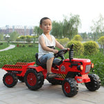 Red Ride on Tractor for Kids |  With Powerful Motor System - Image 2
