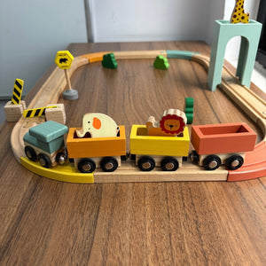 Wooden Wild Track Train Playset