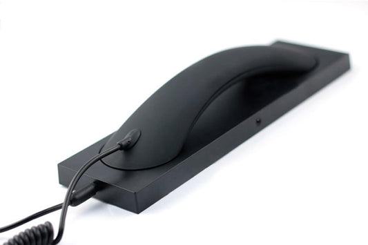 Fashion Retro Phone handset Headset 3.5mm Microphone Prevention Radiation Compatible with iPhone Samsung