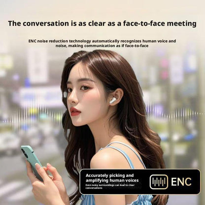 Earphone Bluetooth with Touch Screen,Smart Big Screen Slide Cover Wireless Bluetooth Headset,Wireless Earbuds Bluetooth 5.3 Headphones,Noise Cancelling in Ear Earbuds for Running