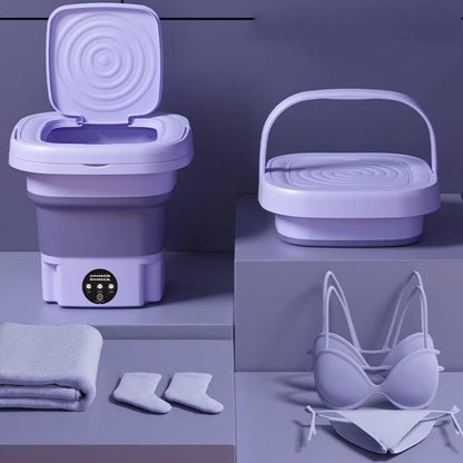 Compact Semi-Automatic 11L Washing Machine with Dryer & Deep Clean for Underwear. Ideal for Clothes Washing. Model P1.