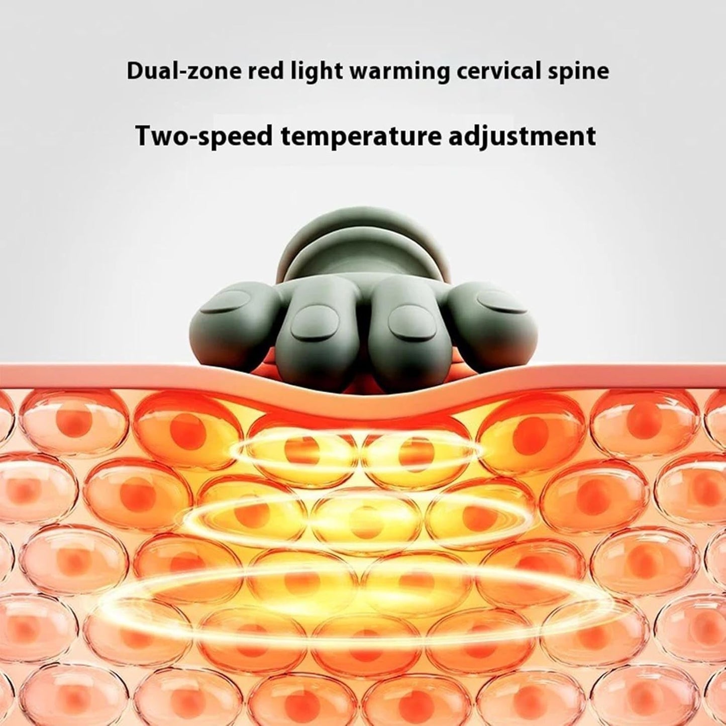 Airlandolists Neck & Shoulder Massager with Heat Speed Adjustment, Airlandolists Hand Shoulder and Neck Massager Master for Back Lower Abdominal,Electric Shiatsu Massager for Pain Relief Deep Tissue