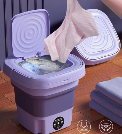 Compact Semi-Automatic 11L Washing Machine with Dryer & Deep Clean for Underwear. Ideal for Clothes Washing. Model P1.